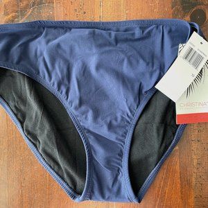 Christina Blue Semi High Waist Bottom